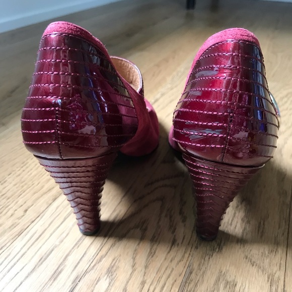 Wine colored Sofft heels - Picture 6 of 13